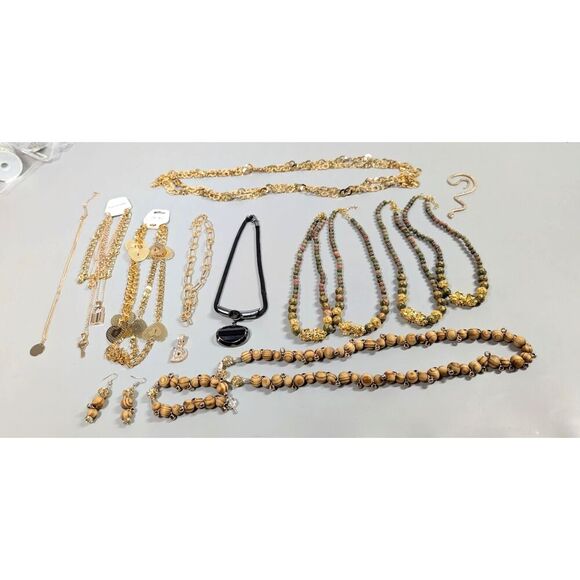 Jewelry Lot Waist Chain Bracelet Necklace Rings Brooch Jewel Chain Making Craft - Picture 9 of 12